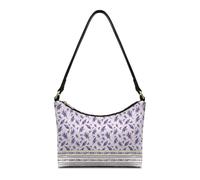 OPENARTUP Borsa hobo in pelle da donna, con tracolla antifurto, graziosa e alla moda, piccola borsa con cerniera, per viaggi, allenamento, vita quotidiana, shopping, Lavanda