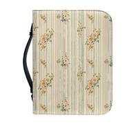 OPENARTUP Custodia per Bibbia naturale da donna, custodia per Bibbia con margherita in pelle PU con manico e tasca, borsa per la Bibbia di Halloween con accessori per lo studio della Bibbia
