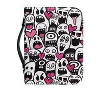 OPENARTUP Custodia per bibbia spettrale con segnalibro, custodia per la Bibbia di Halloween per ragazze e ragazzi, custodia protettiva antiurto per il trasporto, borsa per la Bibbia portatile con