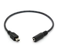 Openii Cavo adattatore da Mini USB maschio a 3,5 mm femmina per Active Clip Mic, microfono, foCavo adattatore da Mini USB maschio a 3,5 mm femmina