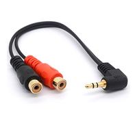OpenII Cavo splitter audio, compatibile con jack RCA Phono a cavo adattatore stereo TRS da 3,5 mm, 20 cm