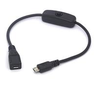 OpenII Micro USB On Off Cavo Micro USB Maschio a Femmina Interruttore Cavo di Ricarica per Raspberry Pi, Arduino, Smartphone, Powerbank (solo per la ricarica, non per dati)