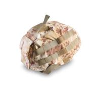 Openland Copri Elmetto Tattico Ripstop - Con Passanti MOLLE, Frontalino per Visore Notturno, Tasche e Pannelli ID - Regolabile, Compatibile con Caschi Militari e Softair (Vegetato Desertico Italiano)