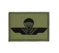 OPENLAND - Patch Ricamata Paracadutista Militare a strappo - 7 x 5 cm - Alta Qualità per Uniformi, Polo, Zaini