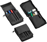 Openland Tasca Porta Documenti Piccola in Poliestere Resistente | Custodia Tattica Compatta e Leggera per Appunti e Accessori Outdoor, Militare o Professionale (Nero)