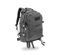 Openland Zaino Tattico 35L - Zaino Militare Outdoor con Sistema MOLLE, Spallacci Imbottiti, Tasca per Sacca Idrica, Cinghie Regolabili - Escursionismo, Softair, Trekking, Professionale (Nero)