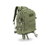 Openland Zaino Tattico 35L - Zaino Militare Outdoor con Sistema MOLLE, Spallacci Imbottiti, Tasca per sacca Idrica, Cinghie Regolabili - Escursionismo, Softair, Trekking, Professionale (OD Green)