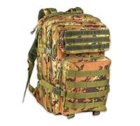 Openland Zaino Tattico 40LT - Zaino Militare con Sistema MOLLE, Tasche Multiple, Spallacci Imbottiti, Fascia Lombare Regolabile - Escursioni, Outdoor, Missioni e Viaggi (Vegetato Italiano)