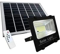 openspaceshop Faro led smd 200W watt con indicatore di carica pannello solare telecomando each