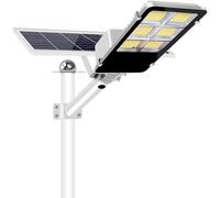 openspaceshop LAMPIONE STRADALE SOLARE 600W FARO LED CON PANNELLO TELECOMANDO CREPUSCOLARE