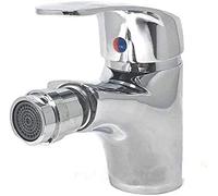 OPENSPACESHOP Rubinetto Monoleva Con Flessibili In Ottone Con Testa Mobile Per Bidet Lavabo