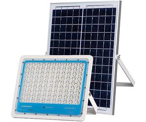 openspacesop Faro Pannello Solare 6500K 500W Con Sensore, Faretto Solare Da Esterno Da Parete Impermeabile A LED Con Sensore Di Movimento 120LM(Size:500W,Color:6500K)