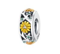 Openwork Margherita Perlina Fascino, 925 Argento Sterling Fascino Braccialetto Accessorio, Compatibile con Braccialetto Pandora Neckalce