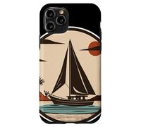 Opera d'arte a vela Catamarano da spiaggia Sailor Custodia per iPhone 11 Pro