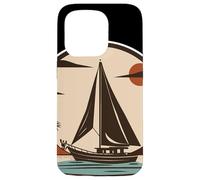 Opera d'arte a vela Catamarano da spiaggia Sailor Custodia per iPhone 15 Pro