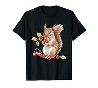 Opera d'arte ad acquerello della fauna selvatica Cherry Lover Maglietta