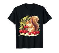 Opera d'arte ad acquerello della fauna selvatica Cherry Lover Maglietta