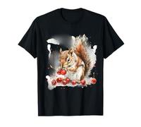Opera d'arte ad acquerello della fauna selvatica Cherry Lover Maglietta