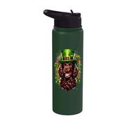 Opera d'arte American Water Spaniel Dog St Patricks Day Stainless Steel Insulated Water Bottle