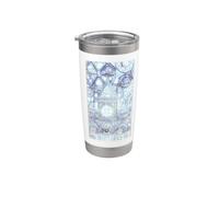 Opera d'arte blu della Cattedrale Toscana Bicchiere termico in acciaio inox doppia parete