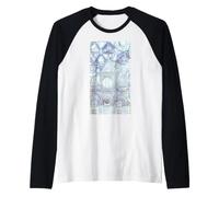Opera d'Arte Blu della Cattedrale Toscana Maglia con Maniche Raglan