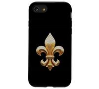 Opera d'arte con simbolo ornamentale Fleur-de-Lis Custodia per iPhone SE (2020) / 7/8