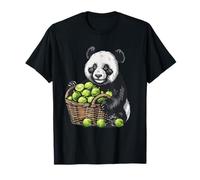 Opera d'arte con stampa di animali ad acquerello con panda, tiglio e orsetto Maglietta