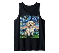 Opera d'Arte del Cane Carino della Notte Stellata Havanese Canotta