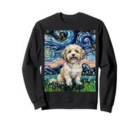 Opera d'Arte del Cane Carino della Notte Stellata Havanese Felpa