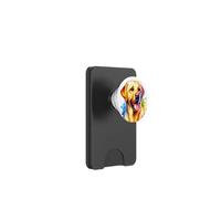 Opera d'arte del cane Labrador Retriever Yellow Lab PopSockets PopWallet per MagSafe