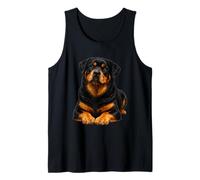 Opera d'Arte del Cane Ritratto Rottweiler Canotta
