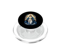Opera d'arte devozionale cattolica della Vergine Maria nelle nuvole celesti PopSockets PopGrip per MagSafe