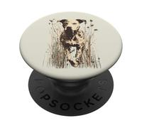 Opera d'arte di erba selvatica del cane della miscela del laboratorio del ritratto del PopSockets PopGrip Adesivo
