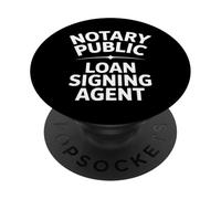 Opera d'arte di tipografia dell'agente di firma del prestito pubblico notaio PopSockets PopGrip Adesivo
