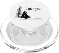 Opera d'arte disegnata a mano della natura selvaggia della scena della foresta della montagna dell' PopSockets PopGrip per MagSafe