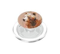 Opera d'arte espressiva del ritratto dell'orso bruno PopSockets PopGrip per MagSafe