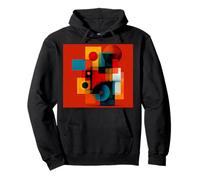 Opera d'arte geometrica astratta minimalista moderna Felpa con Cappuccio