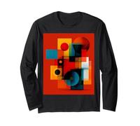 Opera d'arte geometrica astratta minimalista moderna Maglia a Manica