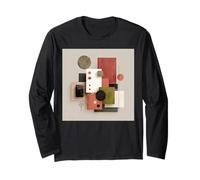 Opera d'arte geometrica astratta minimalista moderna Maglia a Manica