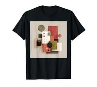 Opera d'arte geometrica astratta minimalista moderna Maglietta