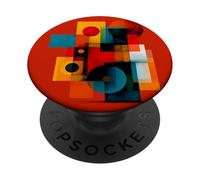 Opera d'arte geometrica astratta minimalista moderna PopSockets PopGrip Adesivo