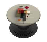 Opera d'arte geometrica astratta minimalista moderna PopSockets PopGrip Adesivo