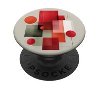 Opera d'arte geometrica astratta minimalista moderna PopSockets PopGrip Adesivo