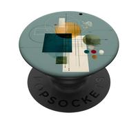 Opera d'arte geometrica astratta minimalista moderna PopSockets PopGrip Adesivo