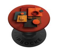 Opera d'arte geometrica astratta minimalista moderna PopSockets PopGrip Adesivo