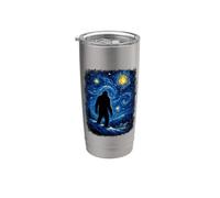 Opera d'arte ispirata a Vincent Van Gogh Starry Night Yeti Bicchiere termico in acciaio inox doppia parete