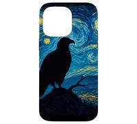 Opera d'arte ispirata alla notte stellata dell'aquila calva di Van Gogh Custodia per iPhone 14 Pro Max