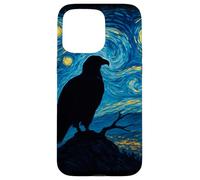 Opera d'arte ispirata alla notte stellata dell'aquila calva di Van Gogh Custodia per iPhone 15 Pro Max