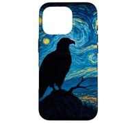 Opera d'arte ispirata alla notte stellata dell'aquila calva di Van Gogh Custodia per iPhone 16 Pro