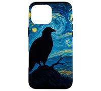 Opera d'arte ispirata alla notte stellata dell'aquila calva di Van Gogh Custodia per iPhone 16 Pro Max